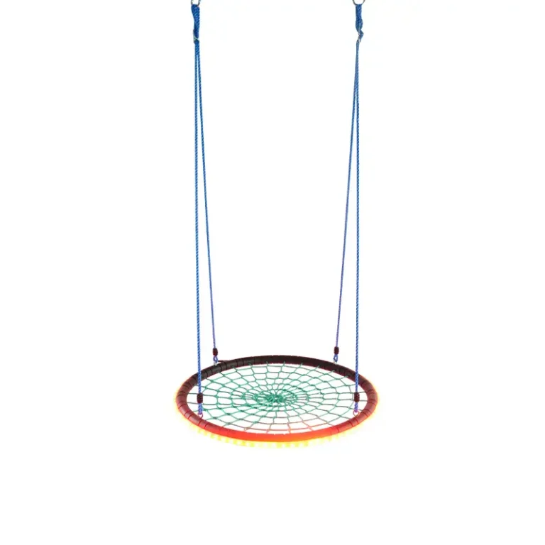 plastic round led swing chair